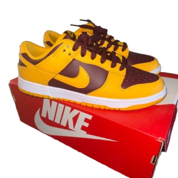 Nike Dunk Low Retro Arizona State University Gold Sneakers - Picture 4 of 5
